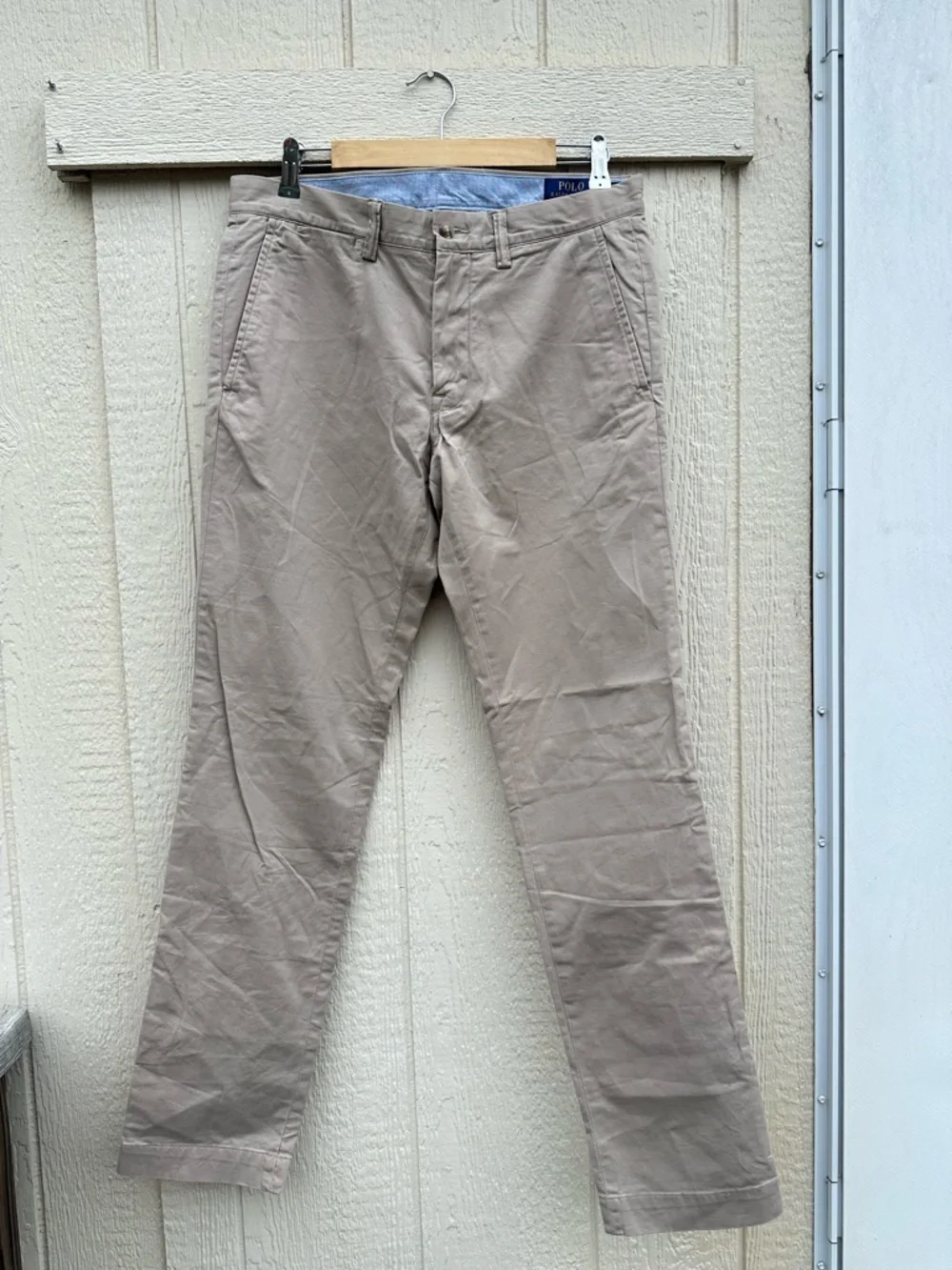Polo Ralph Lauren Mens Stretch Slim Fit Chino Pants Size 32x32 Khaki/Beige - Picture 3 of 10